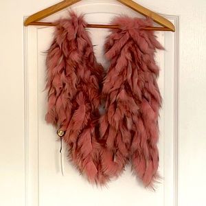 Faux fur incredibly soft scarf. 64 inches.